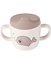 Done By Deer Spout Cup with Handles Sea Friends - Powder - 230 ml Cups