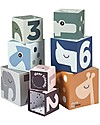 Done By Deer Stacking Cubes Deer Friends - One metre high! Wooden Blocks and Construction Sets