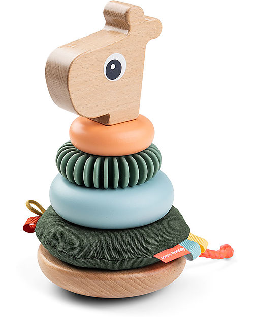 Done By Deer Stacking Tower - Raffi - Colour Mix - in Wood Wooden Stacking Toys