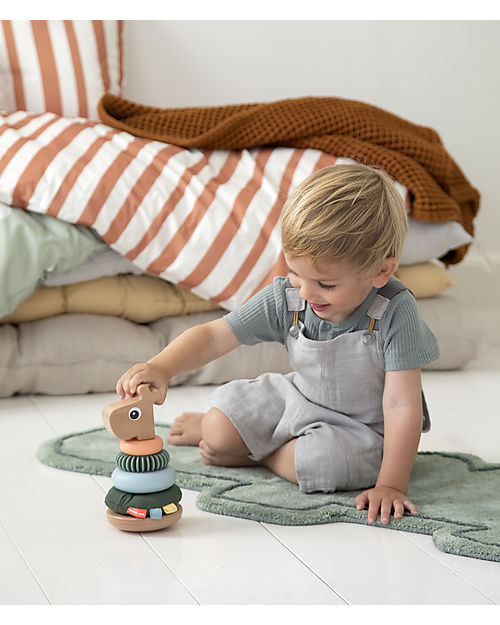 Done By Deer Stacking Tower - Raffi - Colour Mix - in Wood Wooden Stacking Toys