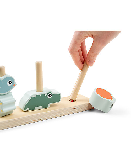 Done By Deer Stacking Toy - Happy Clouds - Wooden Parts - 12m+ Newborn Toys_