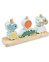Done By Deer Stacking Toy - Happy Clouds - Wooden Parts - 12m+ Newborn Toys_