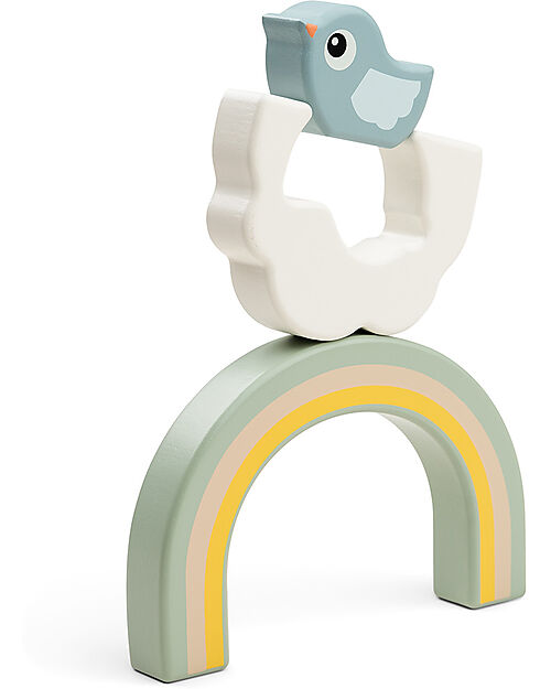 Done By Deer Stacking Tunnel - Birdee - 3 Pcs - 12m+ Wooden Blocks and Construction Sets