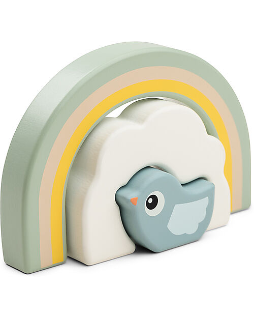 Done By Deer Stacking Tunnel - Birdee - 3 Pcs - 12m+ Wooden Blocks and Construction Sets