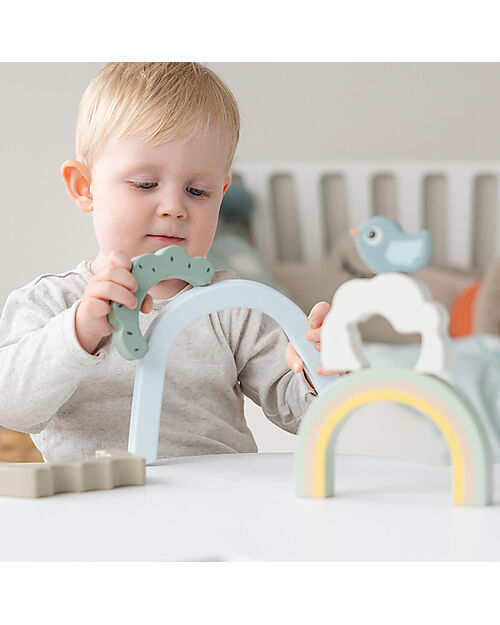 Done By Deer Stacking Tunnel - Birdee - 3 Pcs - 12m+ Wooden Blocks and Construction Sets