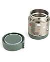 Done By Deer Stainless Steel Insulated Food Jar - Tiny Trails - Green - 300 ml Thermal Containers