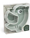 Done By Deer Stick&Stay Snack Plate - Silicone - Birdee - Green Bowls & Plates