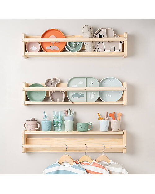 Done By Deer Stick&Stay Snack Plate - Silicone - Elphee- Sand Bowls & Plates