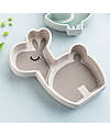 Done By Deer Stick&Stay Snack Plate - Silicone - Lalee -Sand Bowls & Plates