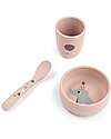 Done By Deer Stick & Stay First Meal Set - Bowl Cup and Spoon - Celebration - Powder - 100% food grade Silicone Meal Sets