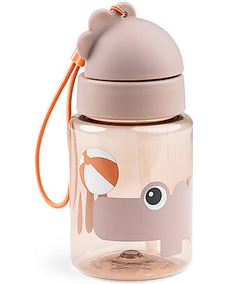 Done By Deer Straw Bottle - Croco - Powder - Non-Spill - Dishwasher Safe Non-Thermal Water Bottles