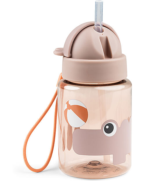 Done By Deer Straw Bottle - Croco - Powder - Non-Spill - Dishwasher Safe Non-Thermal Water Bottles