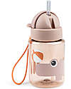Done By Deer Straw Bottle - Croco - Powder - Non-Spill - Dishwasher Safe Non-Thermal Water Bottles