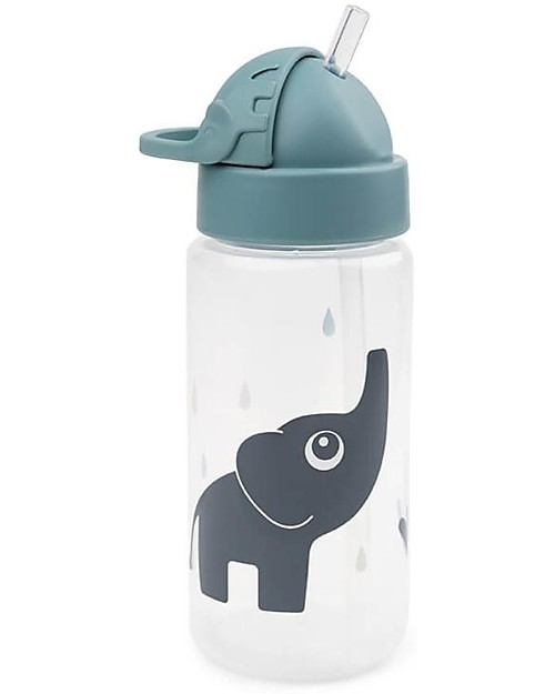 Done By Deer Straw Bottle - Elphee - Blue - Non-Spill - Dishwasher Safe  unisex (bambini)
