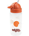 Done By Deer Straw Bottle - Happy Clouds - Papaya - Non-Spill - Dishwasher Safe Non-Thermal Water Bottles