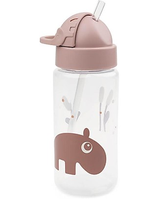 Done By Deer Straw Bottle - Ozzo - Powder - Non-Spill - Dishwasher Safe Non-Thermal Water Bottles