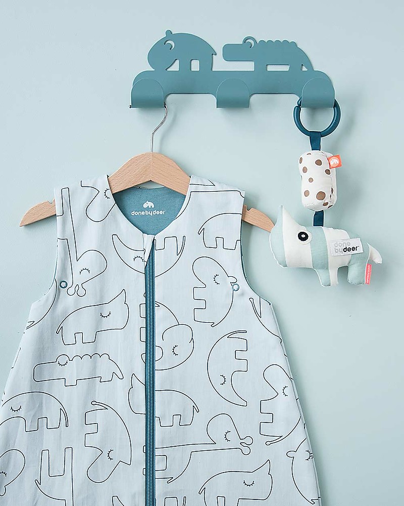 Summer Fall 3pcs Baby Sleepsack Wearable Blanket Deer Blue Gown Sleeping Bag 