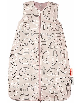 Done By Deer Summer Sleeping Bag - 70 cm - Sleepy Friends - Powder - TOG 1.0 Light Sleeping Bags