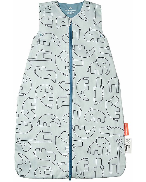 Done By Deer Summer Sleeping Bag - 90 cm - Sleepy Friends - Blue - TOG 1.0 Sleeping Bags