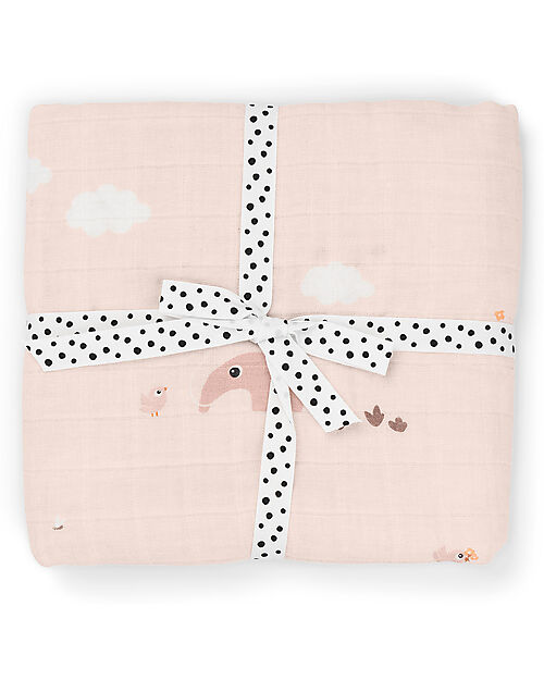 Done By Deer Swaddle Playground Powder Muslin Swaddle