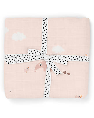 Done By Deer Swaddle Playground Powder Muslin Swaddle