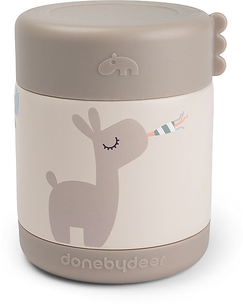 Done By Deer Thermal Lunch Bag - Celebration - Sand Thermal Containers