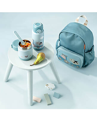Done By Deer Thermal Lunch Bag - Tiny Farm - Blue Thermal Containers