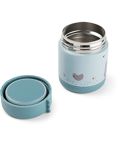 Done By Deer Thermal Lunch Bag - Tiny Farm - Blue Thermal Containers