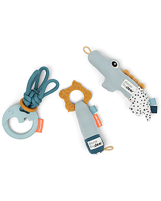 Done By Deer Tiny Activity Toys Gift Set - Blue Soft Toys