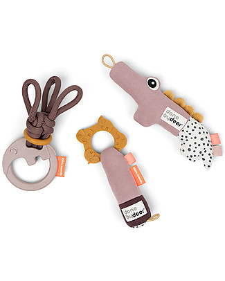 Done By Deer Tiny Activity Toys Gift Set - Powder Soft Toys