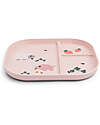Done By Deer Tiny Farm Compartment Plate - Powder - 100% Food-Grade PP Bowls & Plates