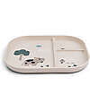 Done By Deer Tiny Farm Compartment Plate - Sabbia - 100% Food-Grade PP Bowls & Plates