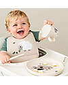 Done By Deer Tiny Farm Plate - Sand - AntiSlip Base Bowls & Plates