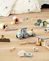 Done By Deer Tiny farm play set Dotti Colour mix - +2 years Wooden Stacking Toys