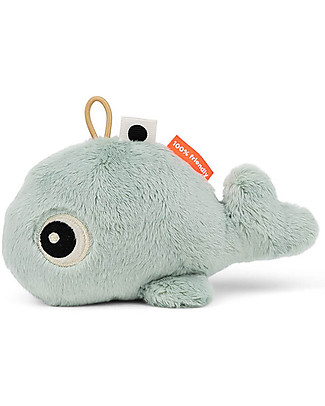Done By Deer Tiny Sensory Rattle Wally the Plush - Blue - 15 x 9 cm - The Sweetest Cuddles! Rattles