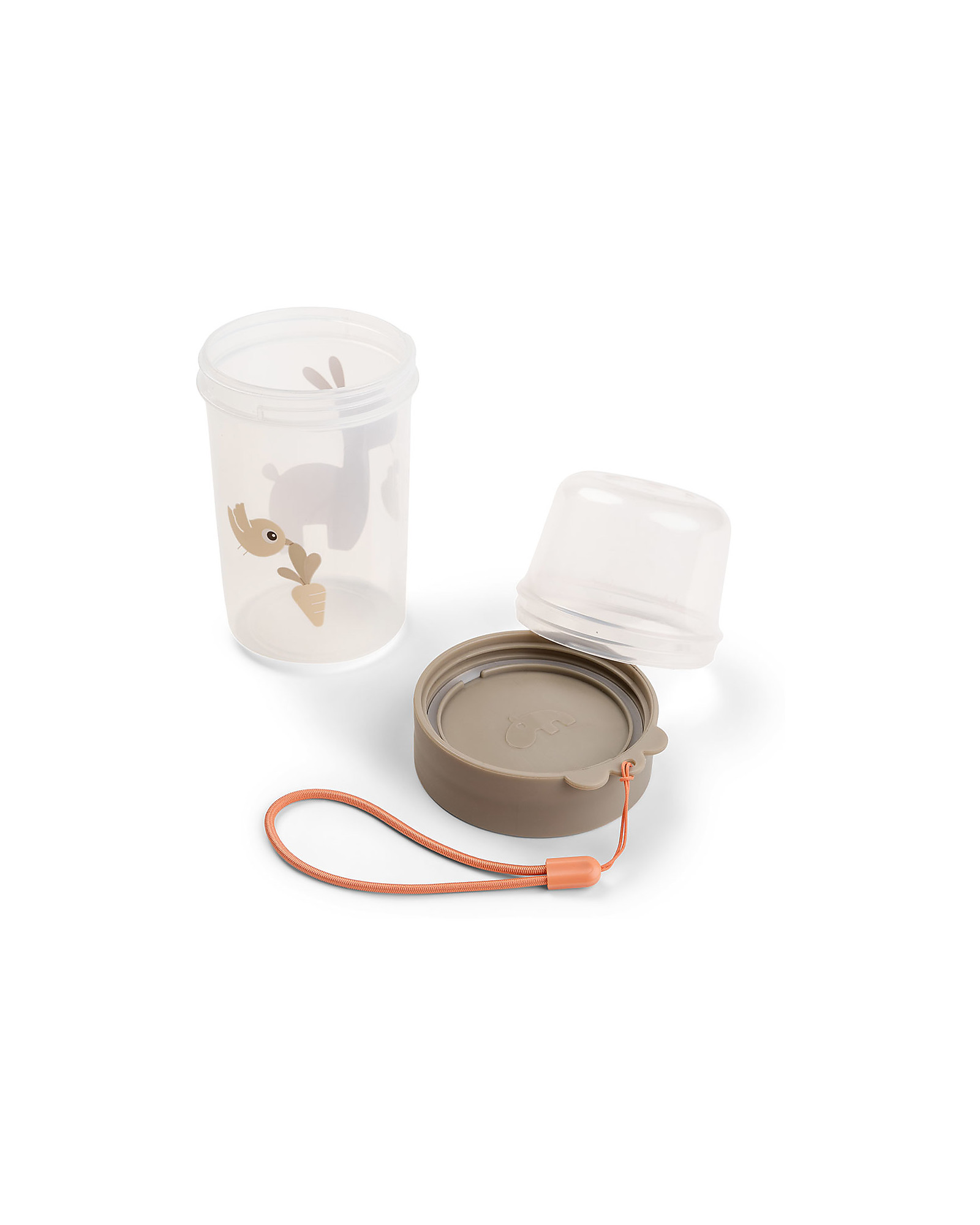 Done By Deer To Go 2-way Snack Container - L Lalee - Sand unisex