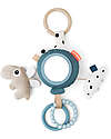 Done By Deer To Go Activity Mirror - Happy Clouds - Blue - 0+ Newborn Toys_