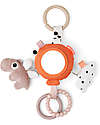 Done By Deer To Go Activity Mirror - Happy Clouds - Papaya - 0+ Newborn Toys_