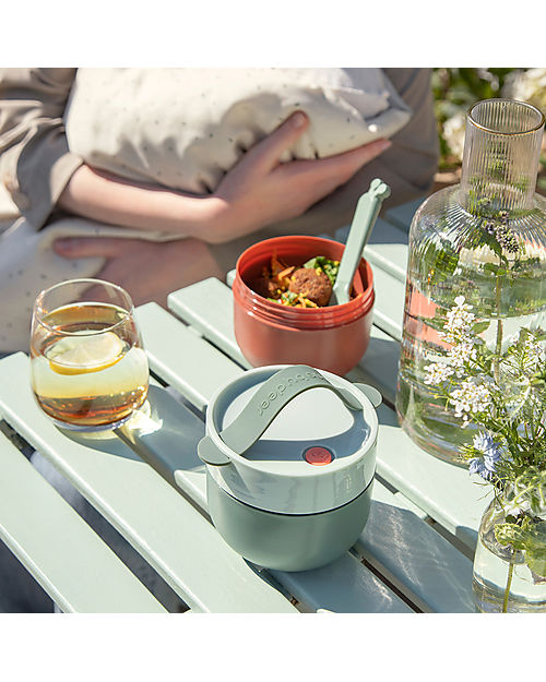 Done By Deer To Go Lunch Bowl - Green - 11 X 10 cm Snack Boxes