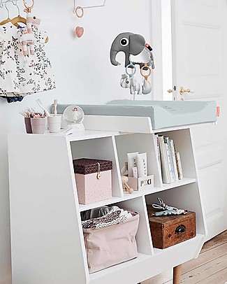 Done By Deer Top Changer, Grey - Turn the storage rack into a changing station Changing Tables
