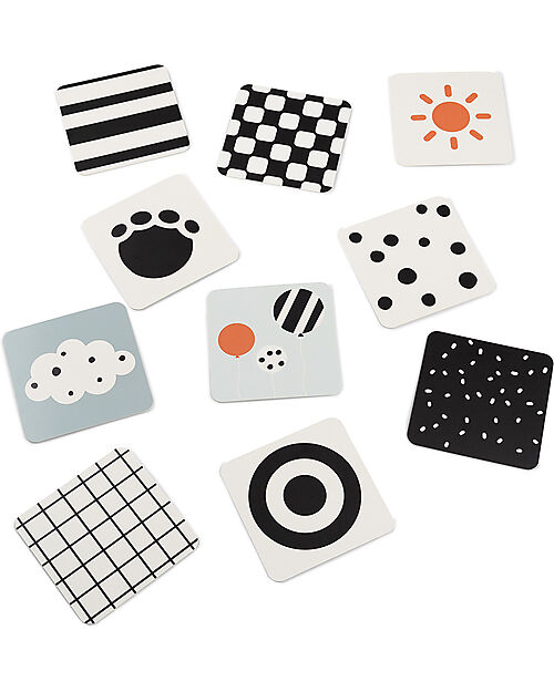 Done By Deer Visual Stimulation Contrast Card - Deer Friends - 0+ Newborn Toys_