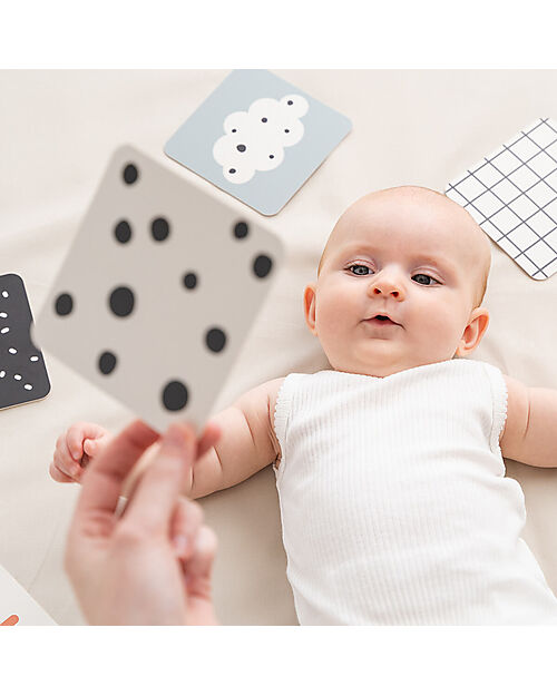 Done By Deer Visual Stimulation Contrast Card - Deer Friends - 0+ Newborn Toys_