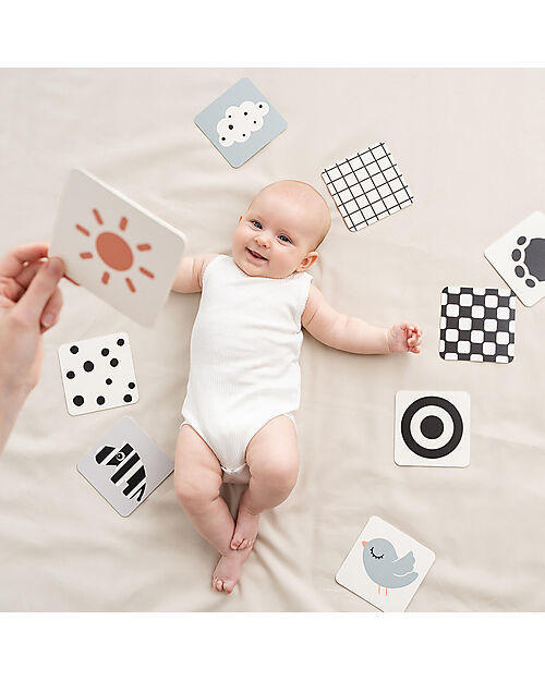 Done By Deer Visual Stimulation Contrast Card - Deer Friends - 0+ Newborn Toys_