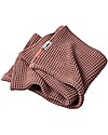 Done By Deer Waffle Blanket, Powder - 100x80 cm - 100% cotton Muslin Swaddle