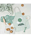 Done By Deer Waterproof Apron with Elastic Neck - Green - Happy Clouds Pretend Play