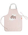 Done By Deer Waterproof Apron with Elastic Neck - Powder - Happy Clouds Pretend Play