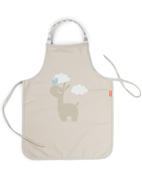 Done By Deer Waterproof Apron with Elastic Neck - Sand - Lalee Pretend Play
