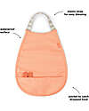 Done By Deer Waterproof Bib - Coral - with Pocket! Waterproof Bibs
