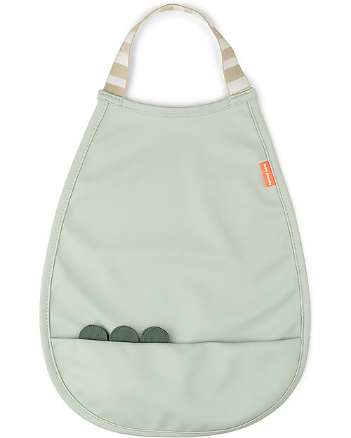 Done By Deer Waterproof Bib - Green - with Pocket! Waterproof Bibs