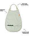 Done By Deer Waterproof Bib - Green - with Pocket! Waterproof Bibs